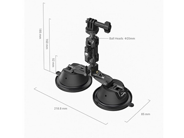 SmallRig 3566 Dual Suction Camera Mount