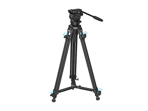 SmallRig 4685 Karbon Fiber Video Tripod Seti