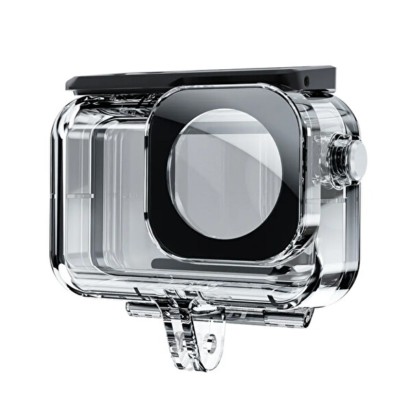 Ayex DJI Osmo Action 3/4/5 Pro Uyumlu 45 M Dalış Anti-Fog Hızlı Kilit Su Geçirmez Koruma Kılıfı