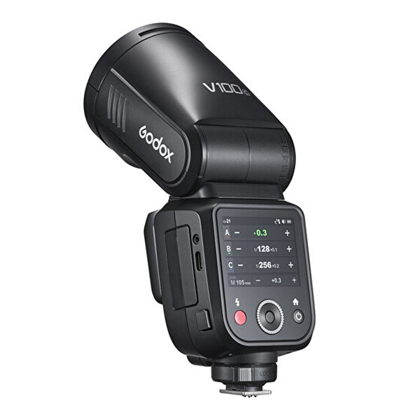 Godox V100 Canon Uyumlu Yuvarlak Tepe Flaşı