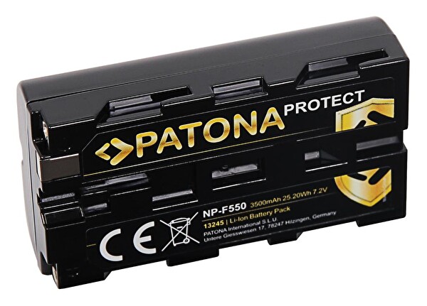 Patona 13245 Protect NP-F550 Uyumlu Sony Batarya