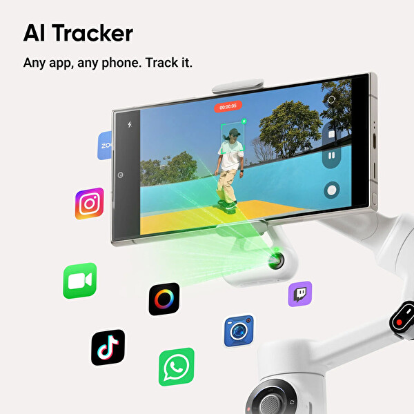 Insta360 Flow 2 AI Summit White Tracker Kit