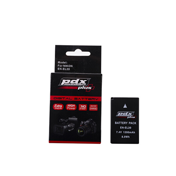 PDX Nikon ENEL20 1200 mAh Batarya