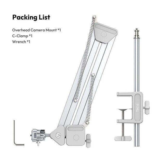 Ulanzi TH04 Masaüstü Kamera Üstten Çekim Standı