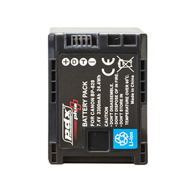 PDX Canon BP828 3300 mAh XF405/XF400/XA15/XA11/XA35/XA30/XA25/XA20/HF G30/G21/GX10 Uyumlu Batarya Pil