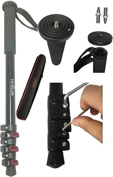 PDX Broadcast 200 CM 7 KG Taşıma Profesyonel Video Monopod