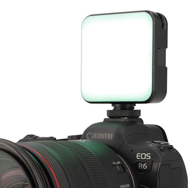 Ayex W64 RGB LED Video Işığı - Ayarlanabilir Parlaklık & 20 Efekt - Şarjlı