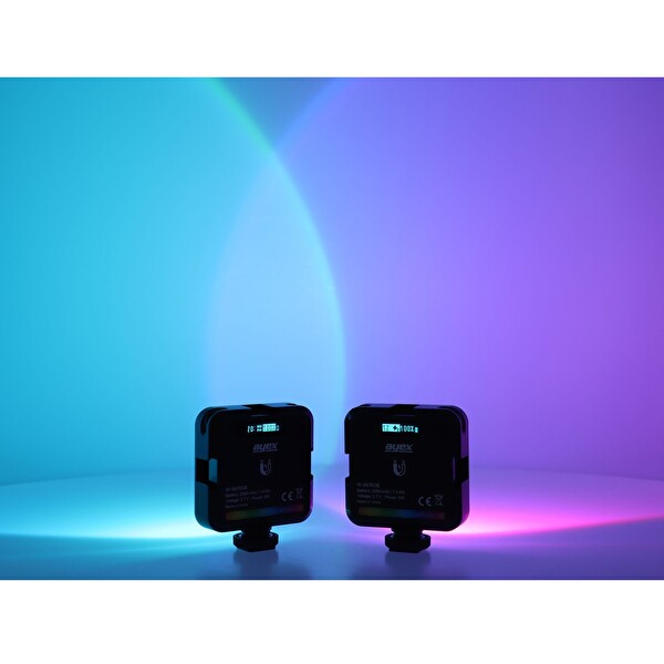 Ayex RGB Led Video Işık W-S6 - 45 LED 20 Efekt 2000 mAh Şarjlı Manyetik
