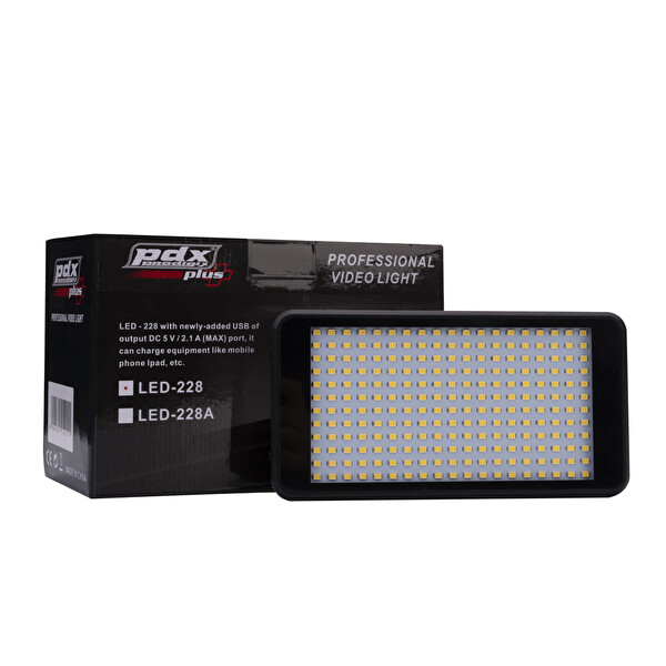 PDX 228 Ledli Video Kamera DSLR Led Işık