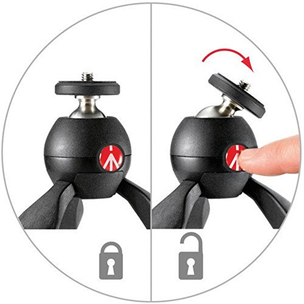 Manfrotto Pixi Siyah Mini Tripod