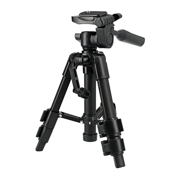 Ayex LT-256 3 Yönlü Kafa Hızlı Çıkarma Plakası 28.5-50 CM Hafif Kamera Tripodu