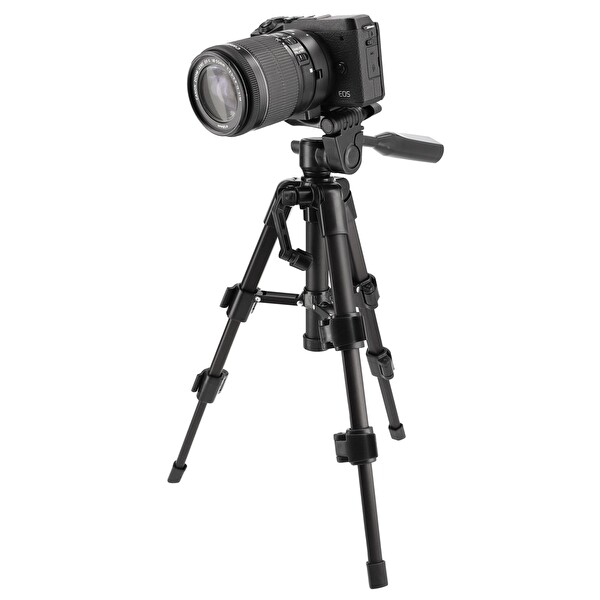 Ayex LT-256 3 Yönlü Kafa Hızlı Çıkarma Plakası 28.5-50 CM Hafif Kamera Tripodu