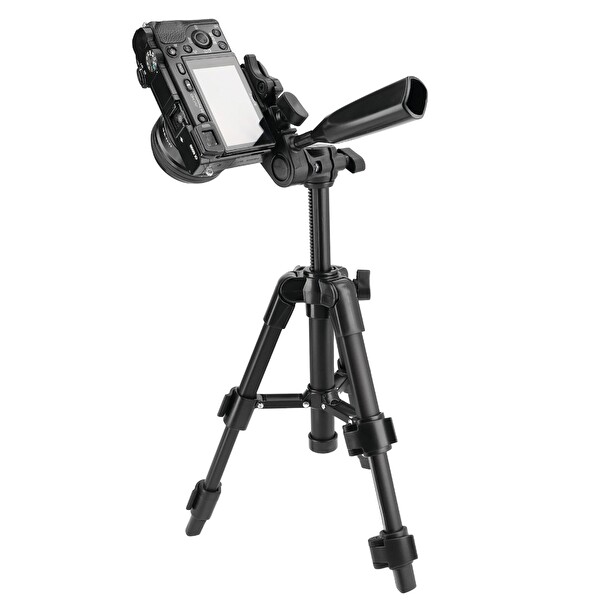 Ayex LT-256 3 Yönlü Kafa Hızlı Çıkarma Plakası 28.5-50 CM Hafif Kamera Tripodu