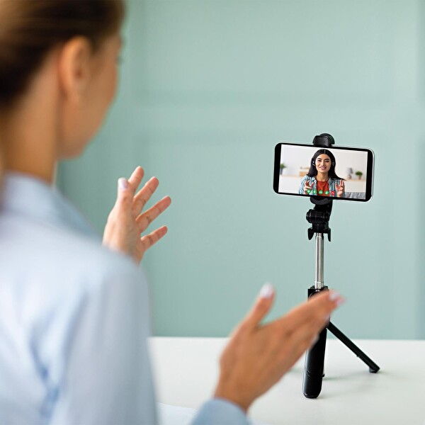 Polosmart PSM137 Işıklı Uzaktan Kumandalı Siyah Tripod