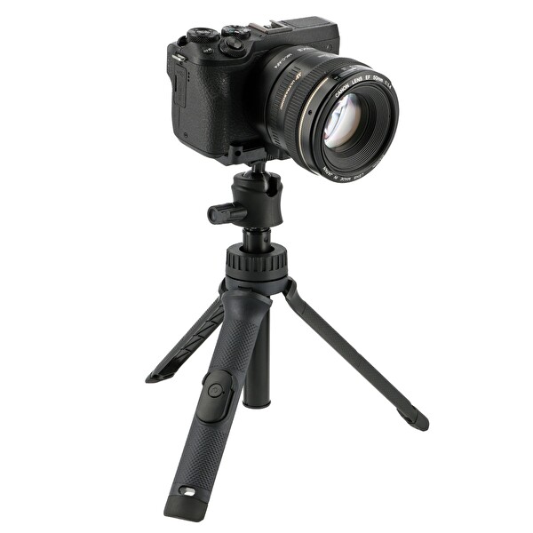 Ayex F3 Bluetooth Kumandalı 75 CM 2.5 KG Taşıma Kapasiteli Mini Tripod - Selfie Çubuğu