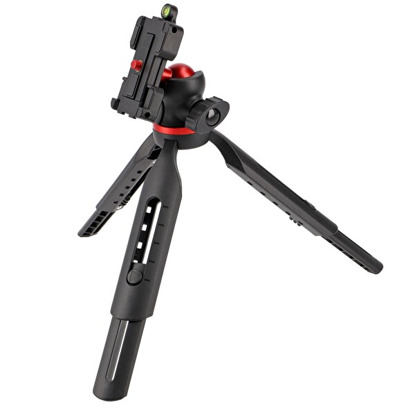 Ayex Pocket-M1 Telefon Tutuculu Kafa - Kompakt ve Dayanıklı 1 KG Taşıma Kapasiteli Masaüstü Tripod