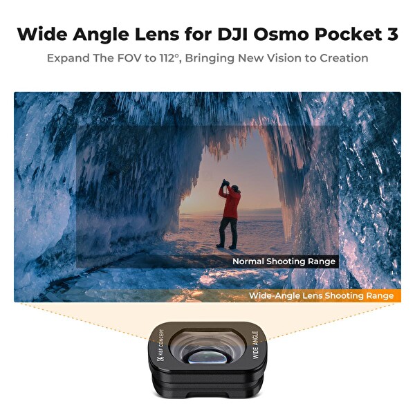 K&F Concept Magnetic 6'lı Paket Filtre Seti - DJI Osmo Pocket 3 Combo Uyumlu