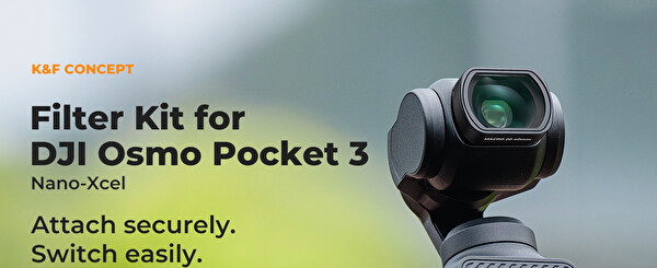 K&F Concept Magnetic 6'lı Paket Filtre Seti - DJI Osmo Pocket 3 Combo Uyumlu