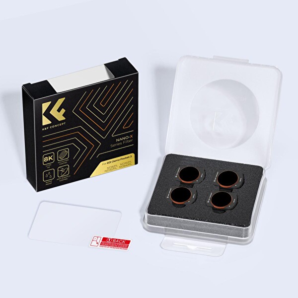 K&F Concept Magnetic ND8&L ND16&PL ND32&PL ND64&PL - DJI Osmo Pocket 3 Combo Uyumlu