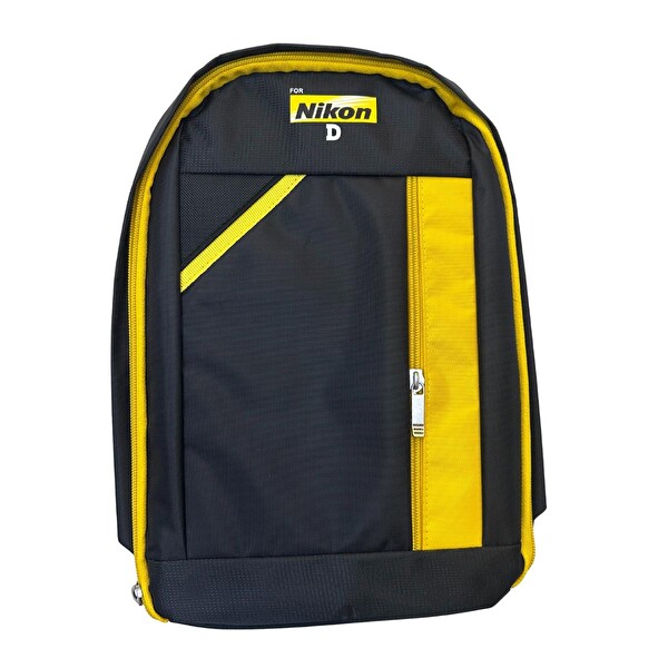 Nikon Fotoğraf Makine Çift Askı 5 Bölmeli Sırt Çantası