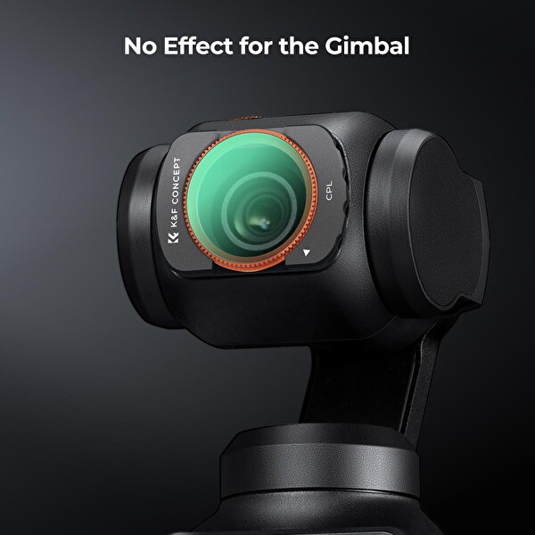 K&F Concept Magnetic CPL DJI Osmo Pocket 3 Combo Uyumlu Lens Filtresi