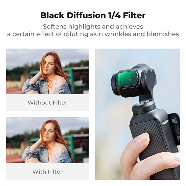 K&F Concept Magnetic 4'lü Efekt DJI Osmo Pocket 3 Combo Uyumlu Lens Filtresi Seti