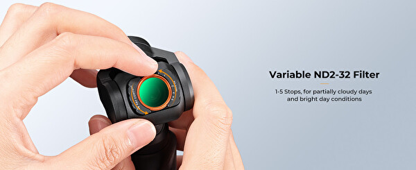 K&F Concept Magnetic Variable ND2-32 DJI Osmo Pocket 3 Combo Uyumlu Lens Filtresi