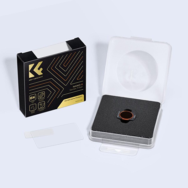 K&F Concept Magnetic Variable ND2-32 DJI Osmo Pocket 3 Combo Uyumlu Lens Filtresi