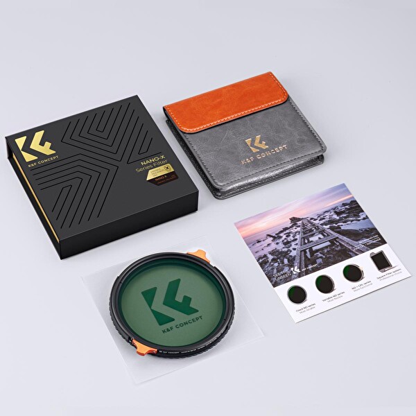 K&F Concept 82 MM CPL - ND4-ND64 2-6 Stop Variable Nano-X Serisi 2in1 Lens Filtresi