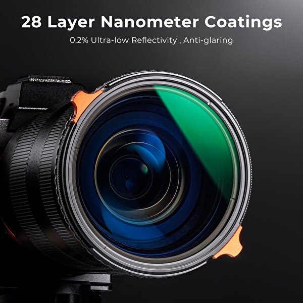 K&F Concept 72 MM CPL - ND4-ND64 2-6 Stop Variable Nano-X Serisi 2in1 Lens Filtresi