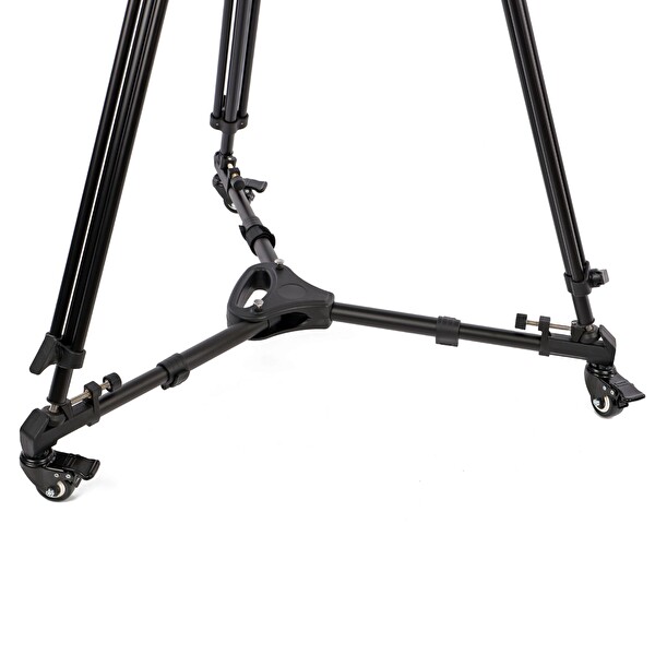 Ayex VA-50 Alüminyum Dolly 18 KG Taşıma Kapasiteli 360 Derece Dönen Tekerlekli Stand Tripod Taşıma Arabası