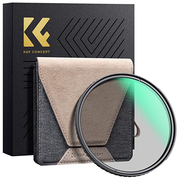 K&F Concept 72 mm CPL Filtre, HD Ultra İnce Pirinç Çerçeve, 36 Katmanlı Yansıma Önleyici Yeşil Film, Nano-X PRO Serisi