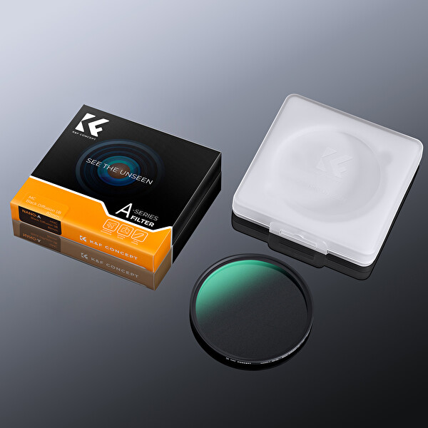 K&F CONCEPT 58mm Siyah Sis 1/8 Nano-a Serisi Filtre