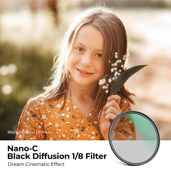 K&F CONCEPT 72mm C-Series Black Diffusion Filter