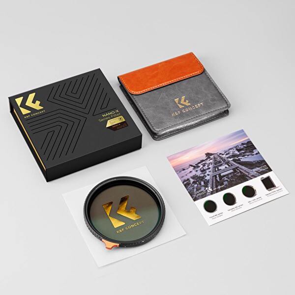 K&F CONCEPT 72mm Black Mist 1/4 + ND8-128 Varıable Nano-X Serisi Filtre ( Değişken )