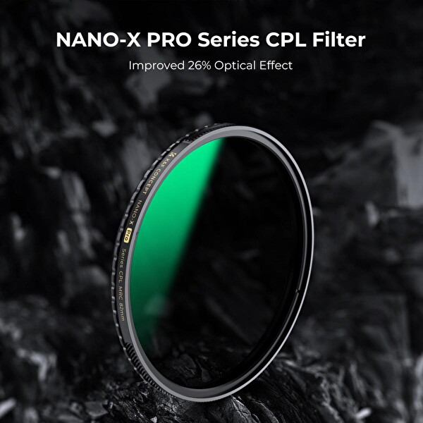 K&F CONCEPT 52mm Nano-X Pro CPL Filtre - Süper Slim / 36 Katmanlı