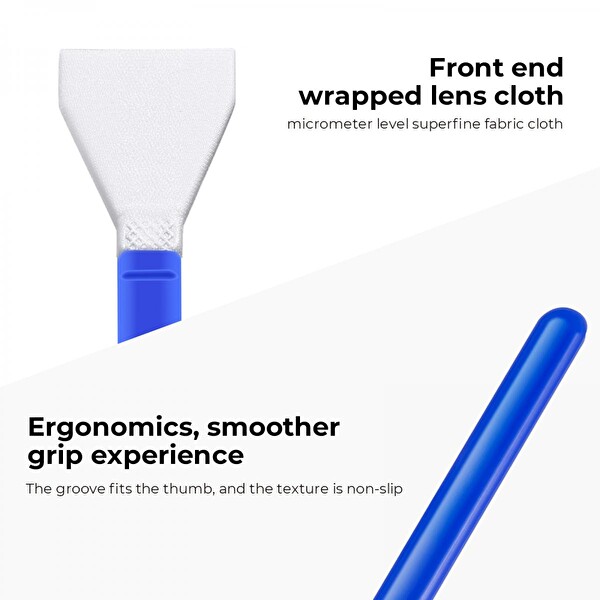 K&F CONCEPT Sensör Temizleme çubuğu - 10 lu Paket ( APS-C ) Uzun saplı
