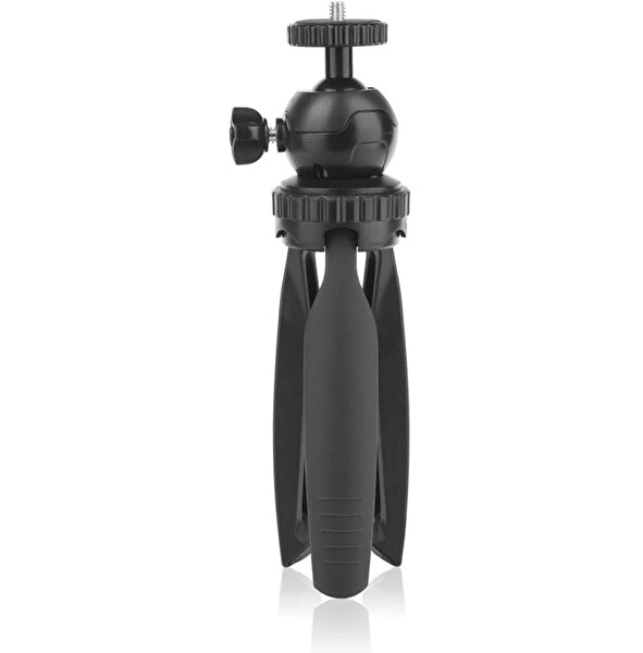 Ayex Pocket M2T 19 CM Yükseklik 2.5 KG Kapasite 360 Derece Döner Kafa Mini Masaüstü Tripod - Telefon Tutucu