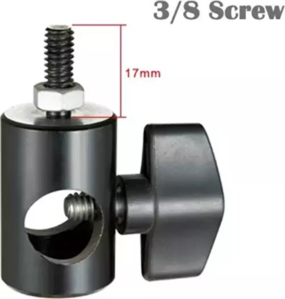 Rolin M110 Evrensel Flaş Şemsiye Işık 1/4 3/8 için Vida Döner Montaj Adaptörü