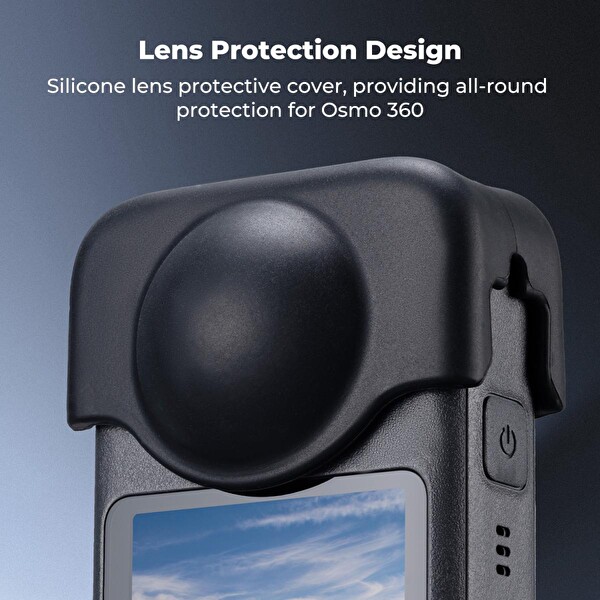 K&F Concept DJI Osmo 360 Uyumlu Silikon Kılıf - Ekran Koruyuculu Set