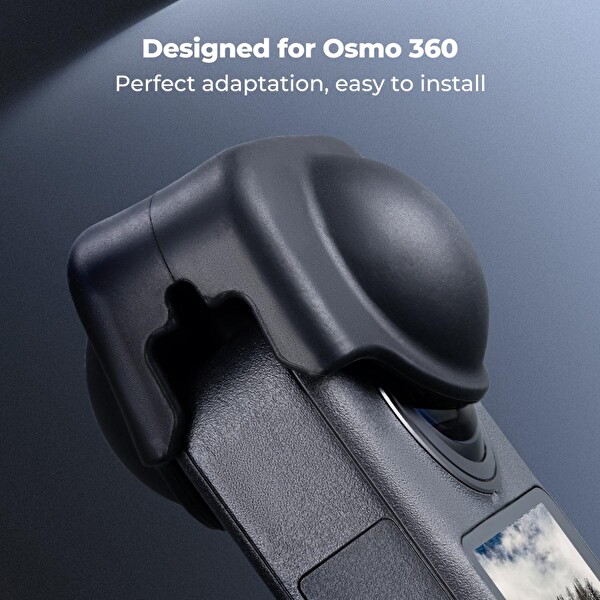 K&F Concept DJI Osmo 360 Uyumlu Silikon Kılıf - Ekran Koruyuculu Set