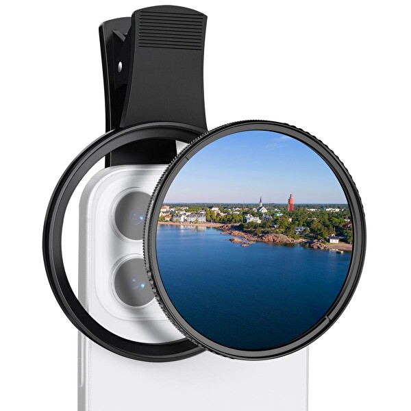 K&F Concept Klipsli 67 MM CPL Filtre Seti - Tüm Telefonlar İçin