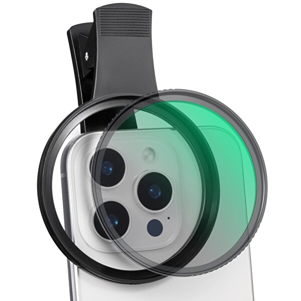K&F Concept 67 MM Üniversal Vidalı Cep Telefonu Filtre Adaptörü - Filtre Dahil Değildir