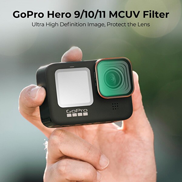K&F Concept GoPro Uyumlu UV Filtre - Yüksek Çözünürlüklü - Hero 13-12-11-10-9 Uyumludur