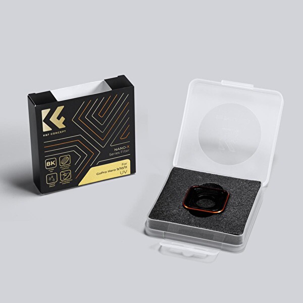 K&F Concept GoPro Uyumlu UV Filtre - Yüksek Çözünürlüklü - Hero 13-12-11-10-9 Uyumludur
