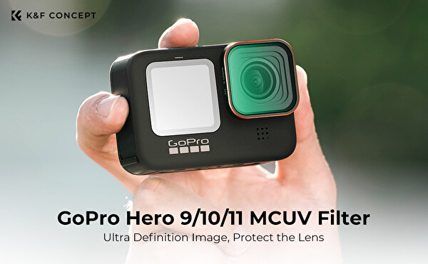 K&F Concept GoPro Uyumlu UV Filtre - Yüksek Çözünürlüklü - Hero 13-12-11-10-9 Uyumludur
