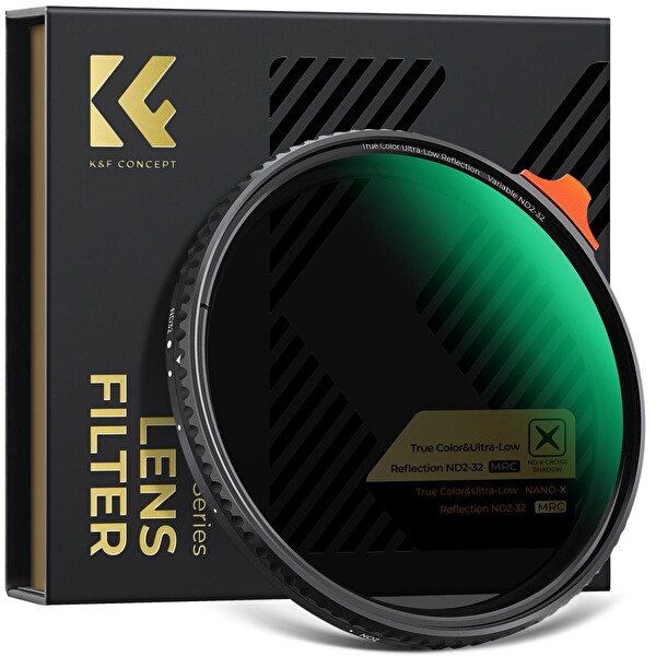 K&F Concept 55mm True Color & Ultra-Low Değişken ND Lens Filter - ND2-32 (1-5 Stops)