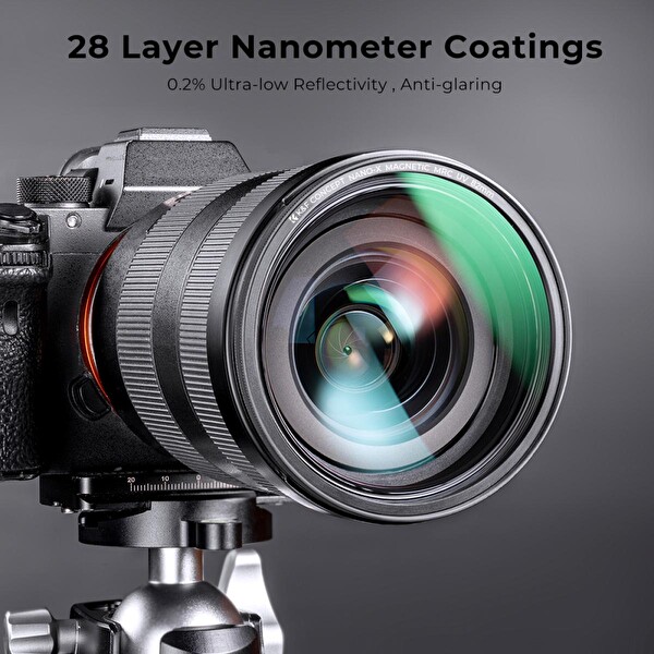 K&F Concept 77mm Magnetic Filtre Set - ND1000 - CPL - UV - Çanta