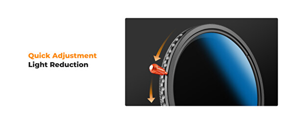 K&F Concept 67 MM 2 in 1 Değişken ND2-ND32 + CPL Filtre / Nano -C Serisi Kaplama