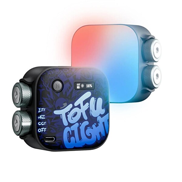 Photoolex Black Samurai TOFU RGB Ledli Video Işığı Tofu-BS